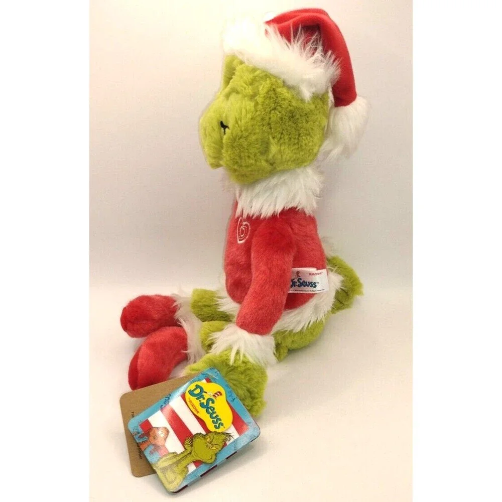 Aurora Grinch Santa Claus Stuffed Plush Toy # 15900 w/ Paper Tag 15 inches